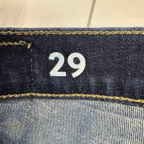 J. Crew Jeans Womens 29 Blue Slim '03 Dark Wash 5 Pocket Mid Rise Penny Basil - Picture 6 of 15